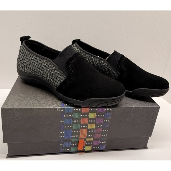 bernie mev. Shoes - Bernie Mev Woman Size 37 Swift Black Shimmer Memory Foam